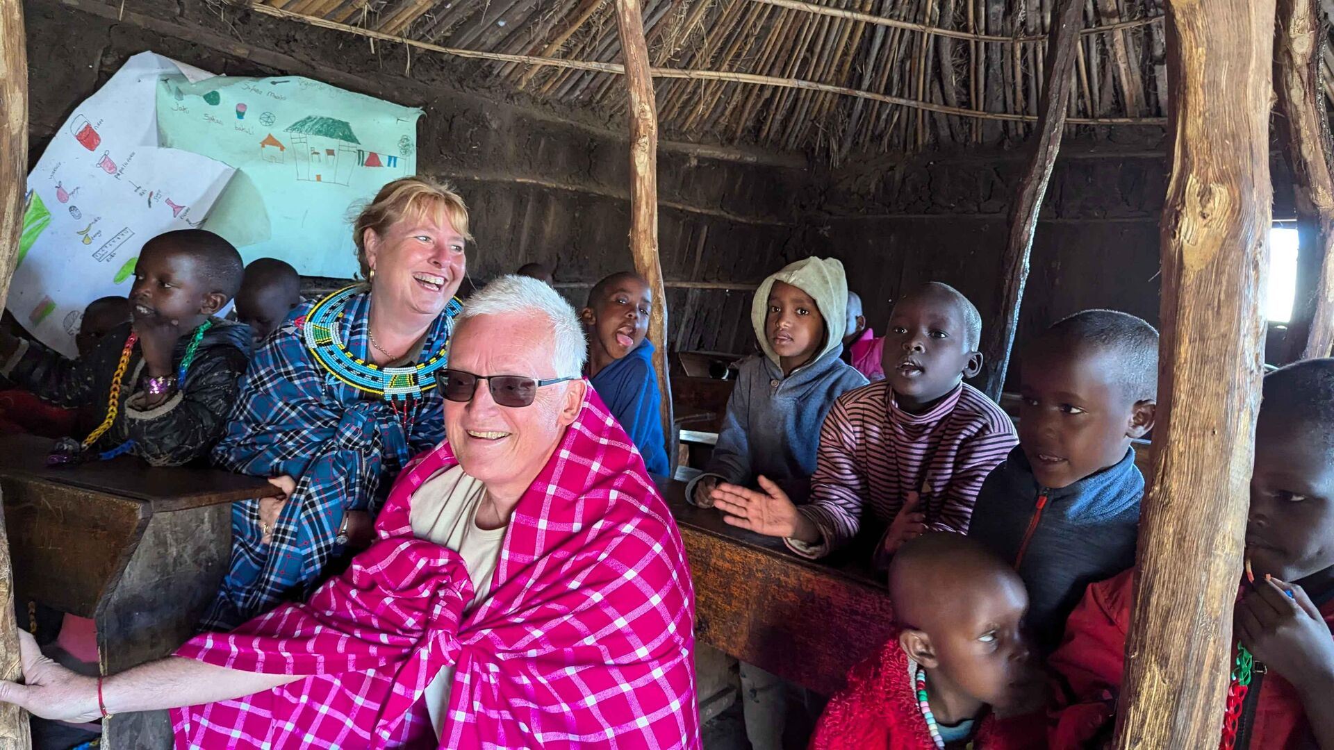 Tanzania safari landscape with diverse animals