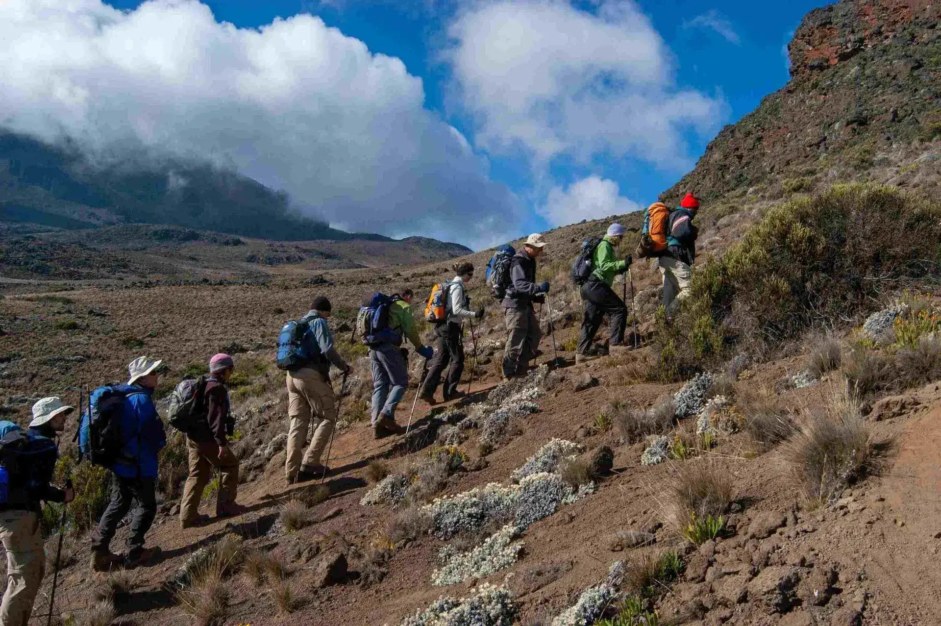 Map or scenic view of Kilimanjaro routes
