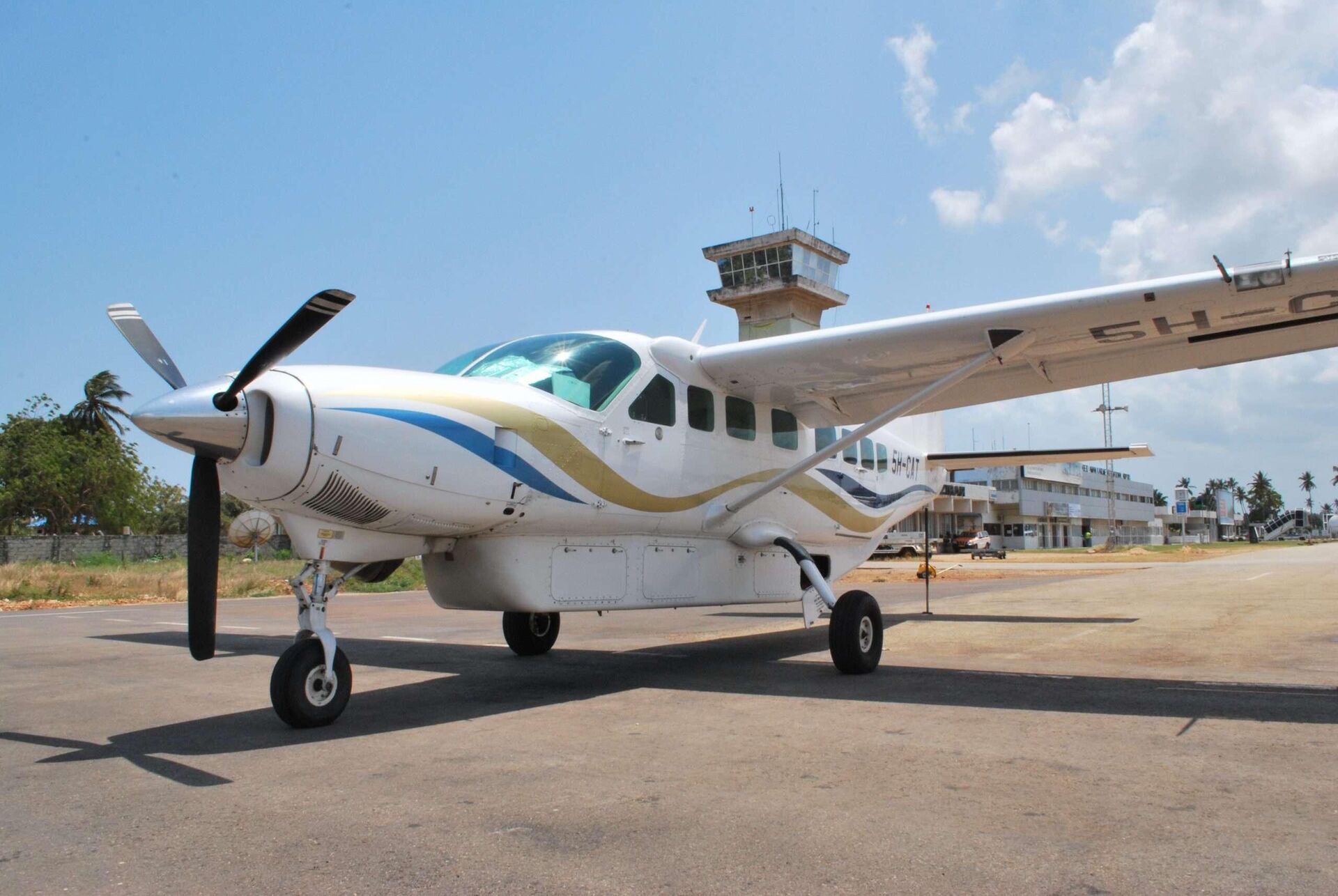Flight from Zanzibar, representing the Tanzanian Express fly-in safari